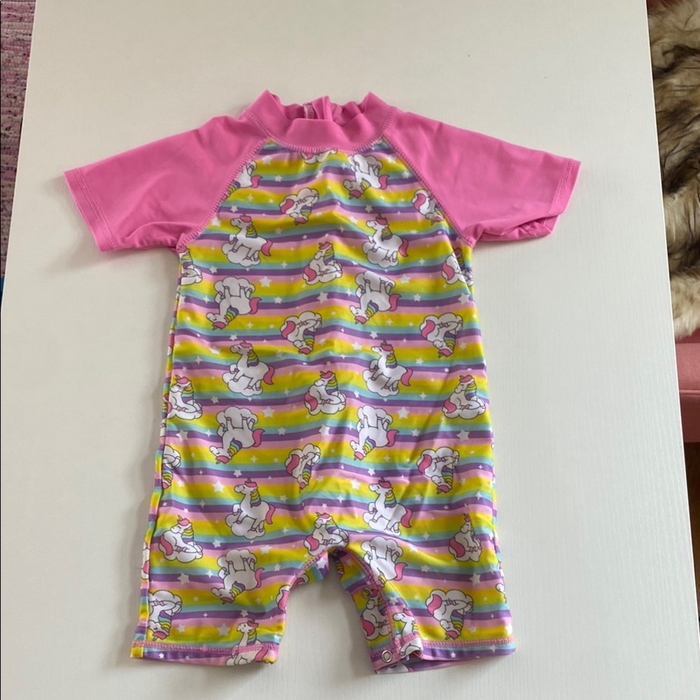 Pink Unicorn Kids Swimwear